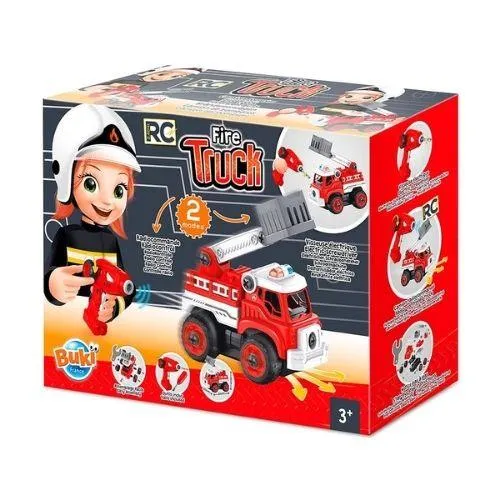 Construye camión de bomberos teledirigido RC Buki