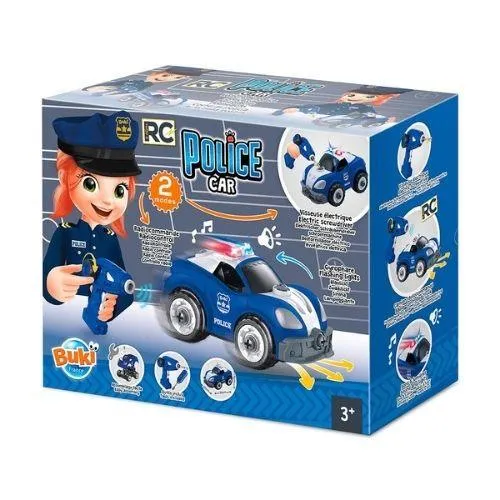 Coche de policía teledirigido RC Buki
