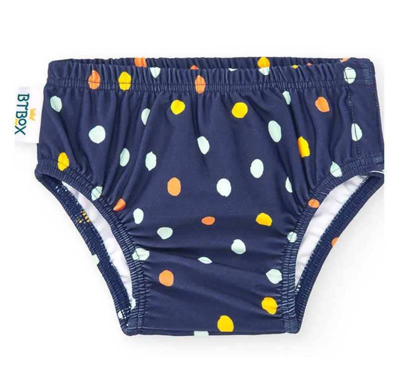 Bañador pañal SPF +50 LUNARES NAVY