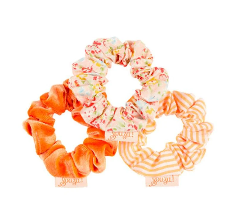 Gomas de pelo Scrunchies Elya naranja