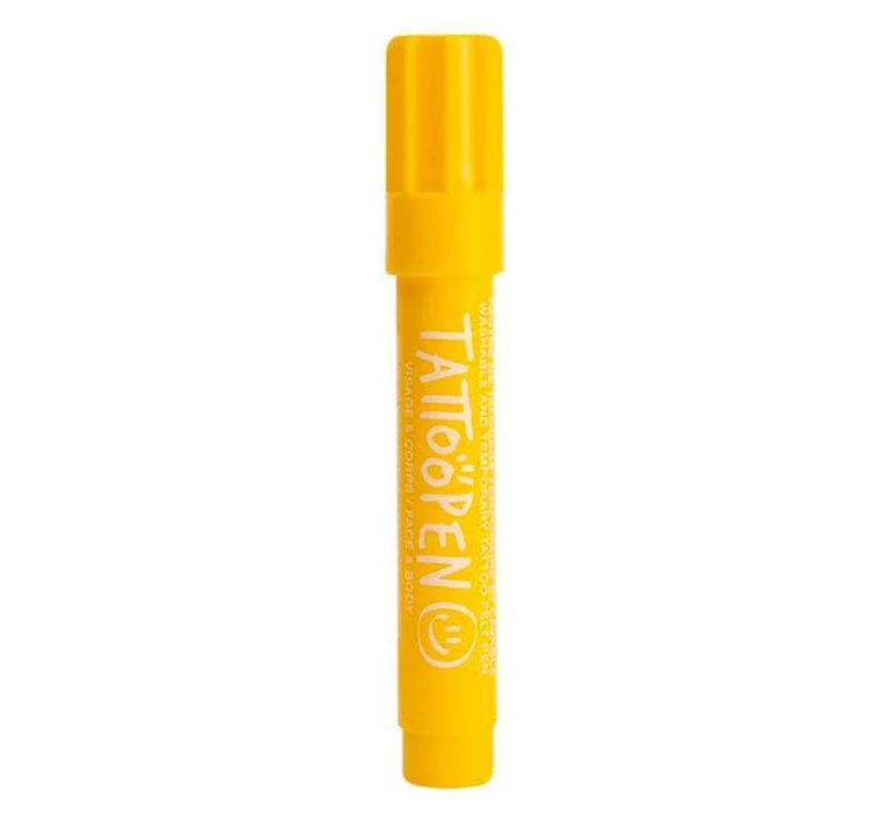 Tattoopen Rotulador para dibujar en la piel Amarillo