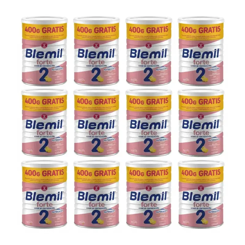 Blemil 2 Forte 800+400 Gratis, 12X1200 Gramos