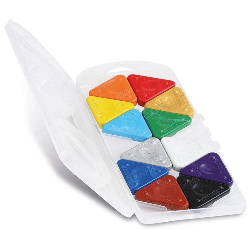 Pack 12 triángulos para colorear