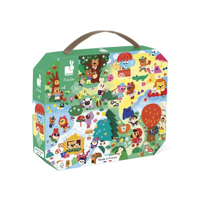 Puzzle Las 4 Estaciones 36 piezas · Janod