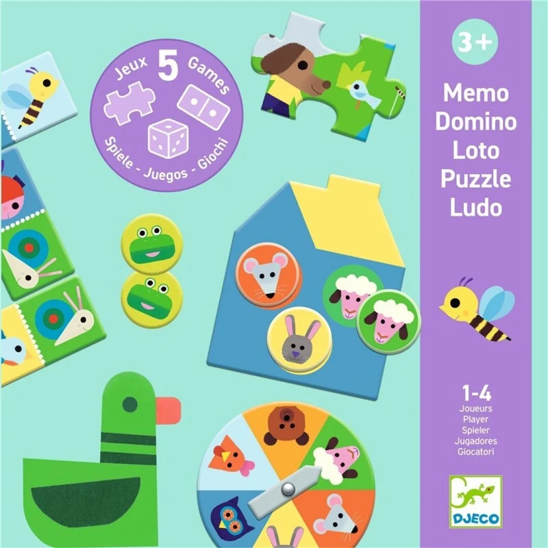 Juego educativo Puzzle En la granja · DJECO
