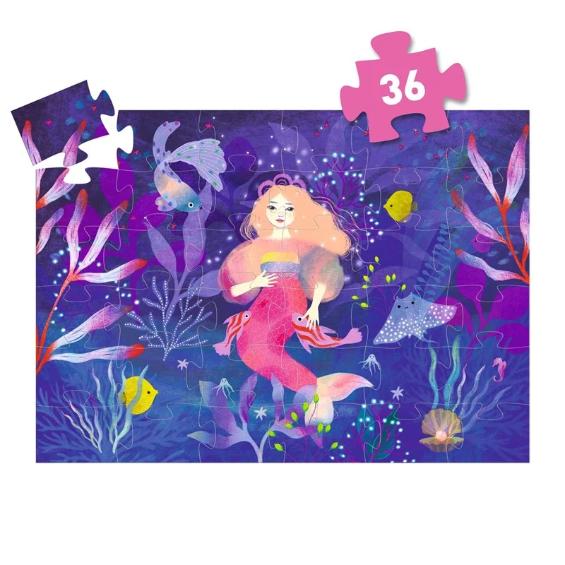 Puzzle Silueta · Ella, la sirena