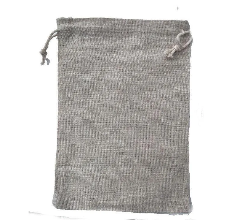 Bolsa cumple algodón natural mediana