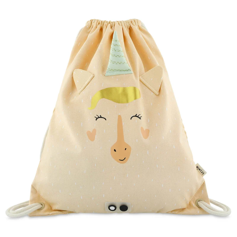 Mochila Saquito de Tela Unicornio · Trixie