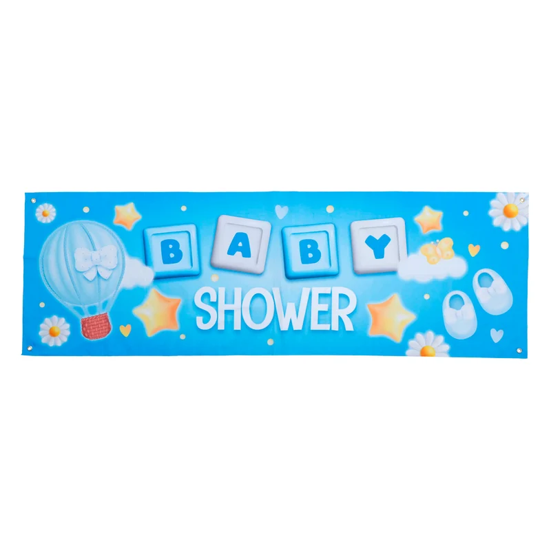 Art.12352 Letrero Decorativo Baby Shower 68x210cm 1pz