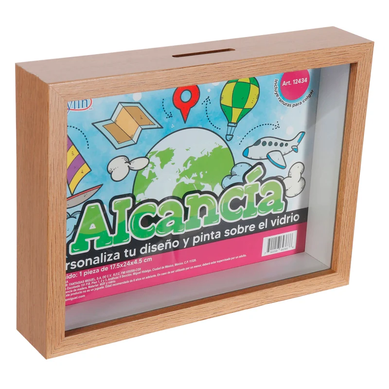Art.12434 Alcancía Decorable 18x24x4.5cm 1pz