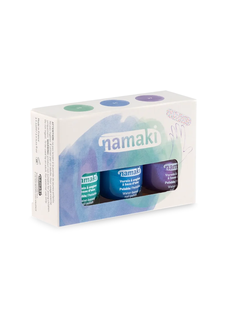 Set 3 Pintauñas al agua Aurora Boreal · Namaki