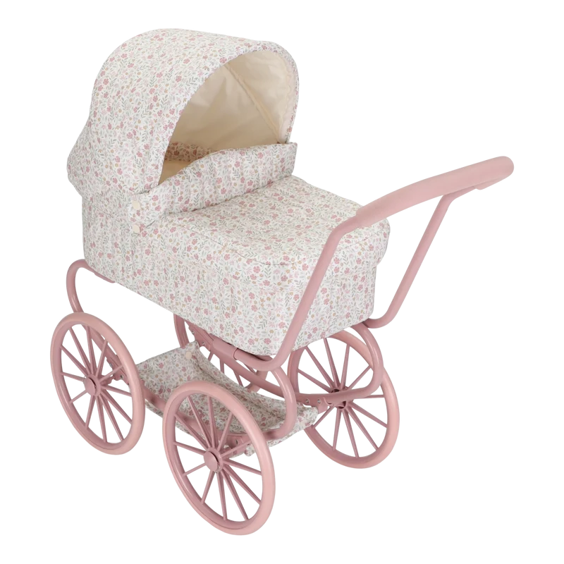 Carrito capazo metal Flores & Mariposas · Little Dutch