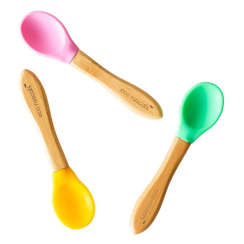 Cucharas 3 ud Rosa-Verde-Amarilla