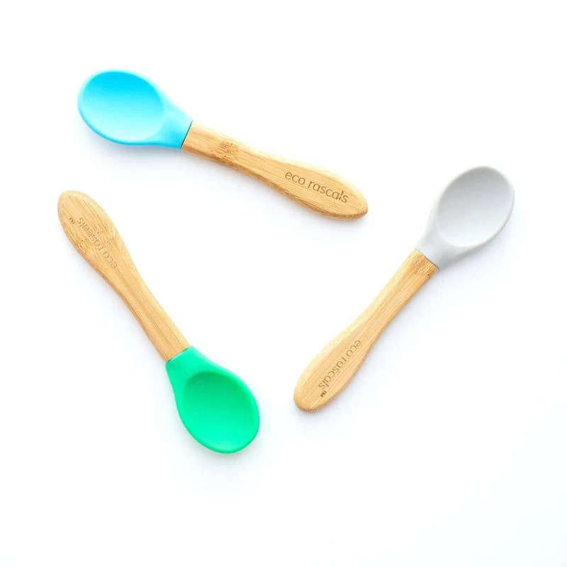 Cucharas 3 ud Gris-Azul-Verde