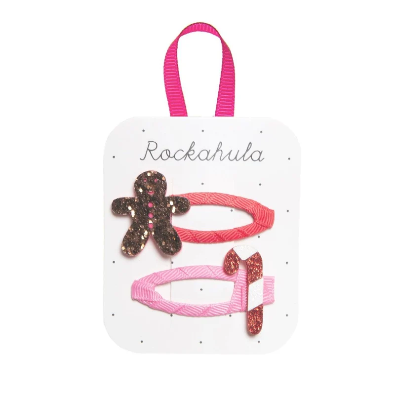 Clips Pelo · Gingerbread And Candy Cane
