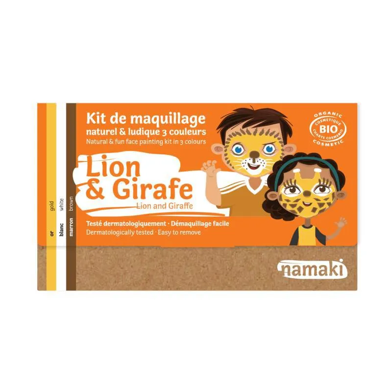 Kit maquillaje León y Jirafa · Namaki