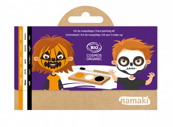 Kit maquillaje calabaza y esqueleto · Namaki