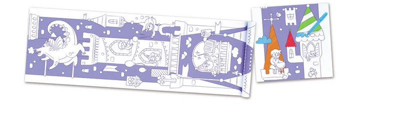 Rollo de papel para garabatos de Castillos · Hape