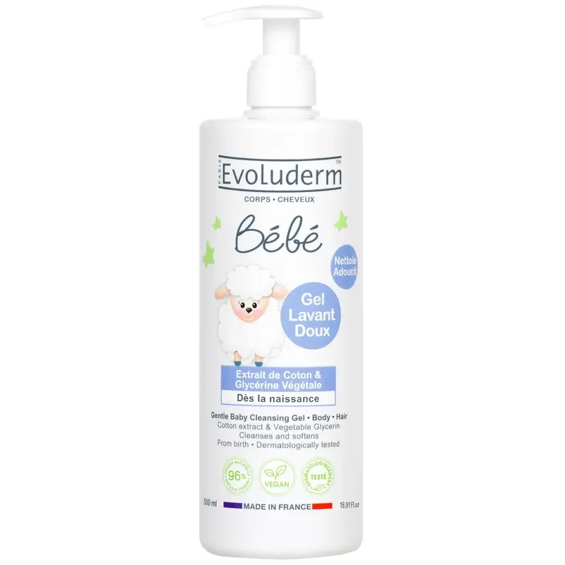 Evoluderm Gel De Baño Bebé, 500 ml