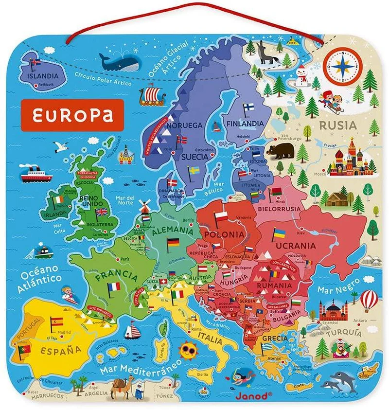 Mapa de Europa Magnético · Janod