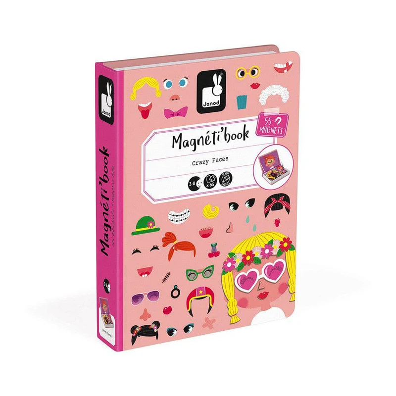 Magneti'Book Crazy Faces Chicas · Janod