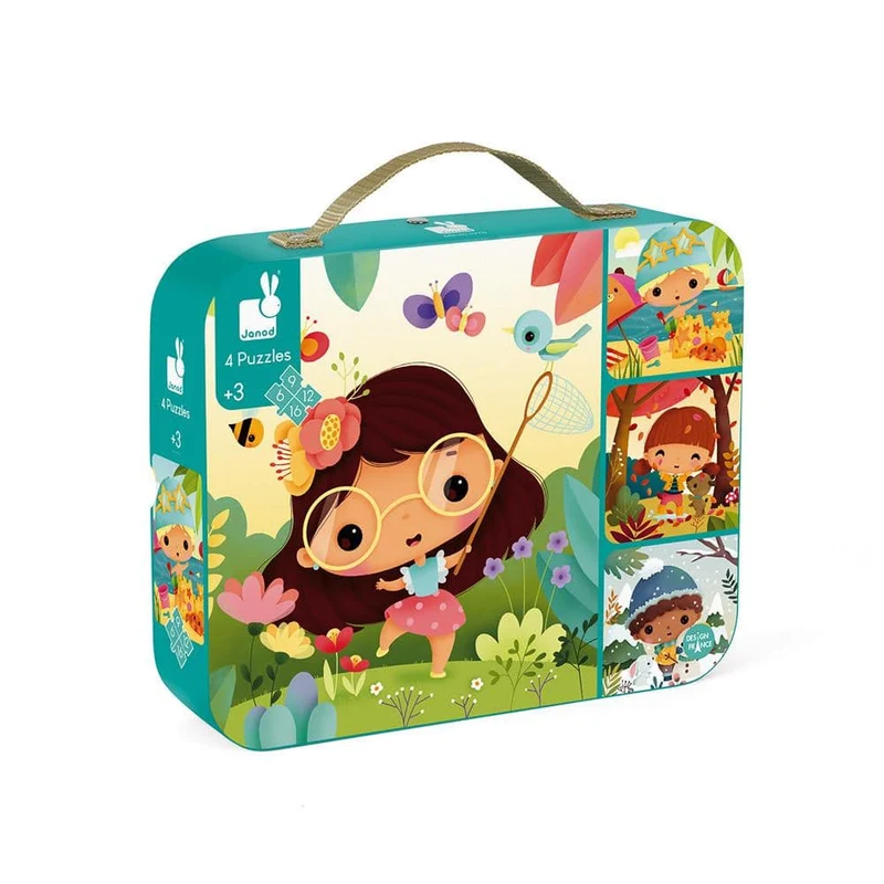 Set 4 Puzzles Evolutivos - 4 Estaciones · Janod