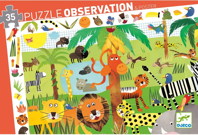 Puzzle Observación La Jungla · Djeco