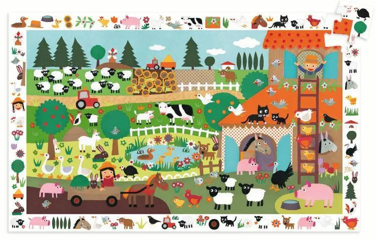 Puzzle Observación La Granja · Djeco