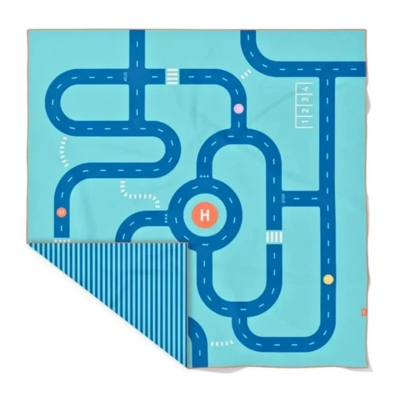 Toalla reversible microfibra Juego Carreteras XL