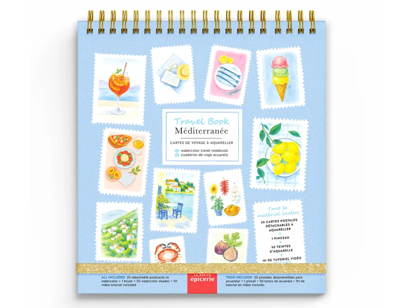 Travel Book Acuarela Mediterráneo · La Petite Épicerie
