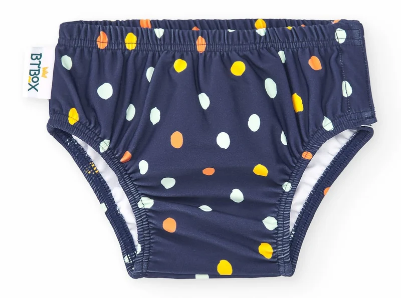 Bañador pañal · Lunares Navy