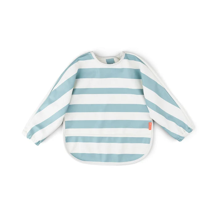 Babero con Mangas Stripes Blue · Done by Deer
