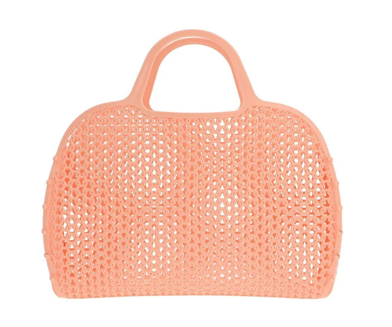 Bolso Plástico Retro Vintage · Blush Apricot