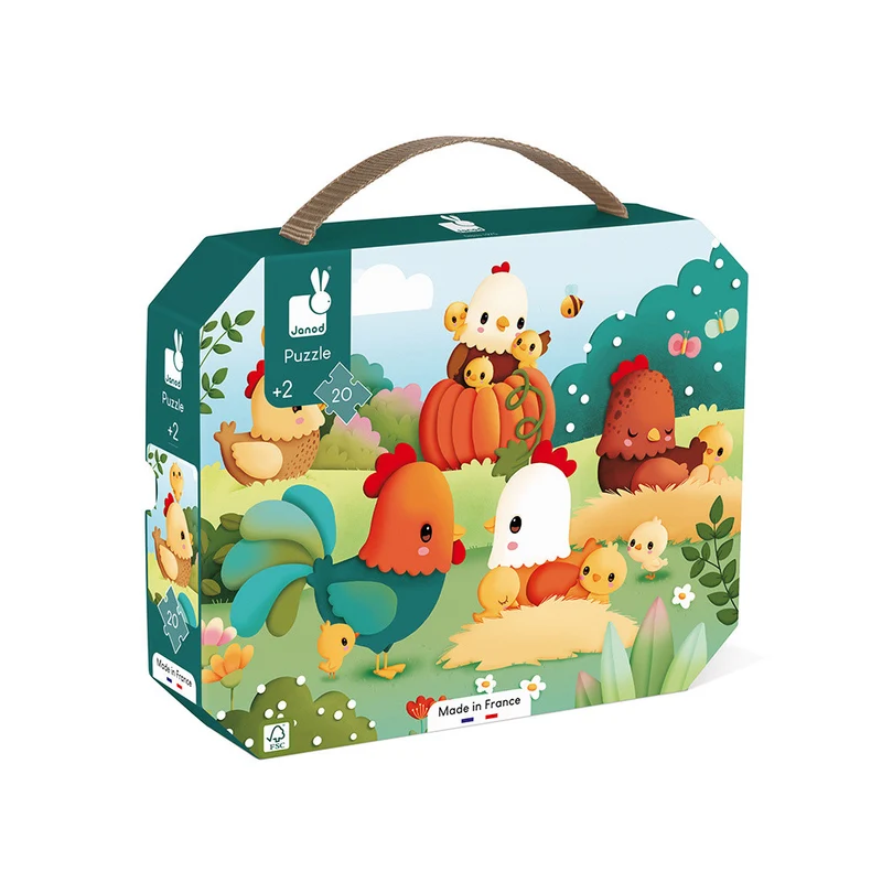 Puzzle 20 piezas - Bienvenidos al Corral · Janod