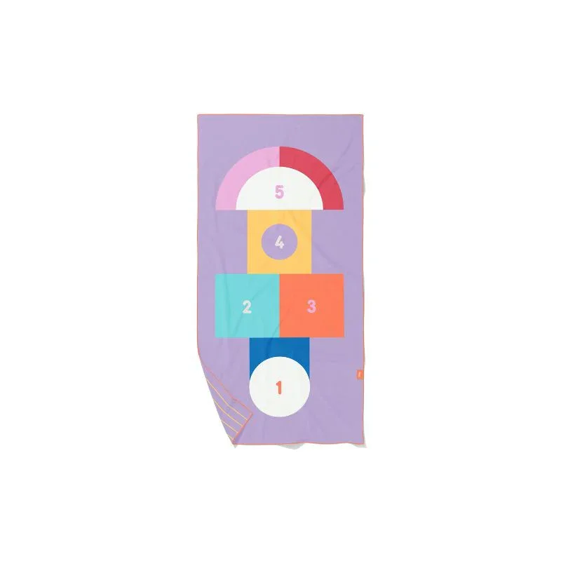 Toalla reversible microfibra Juego Rayuela