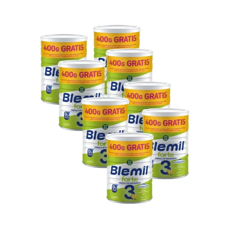 Blemil 3 Forte 800+400 Gratis, 8X1200 Gramos