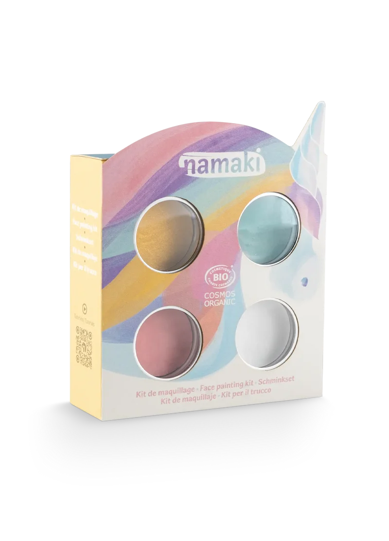 Kit 4 colores pintura de cara Unicornio · Namaki