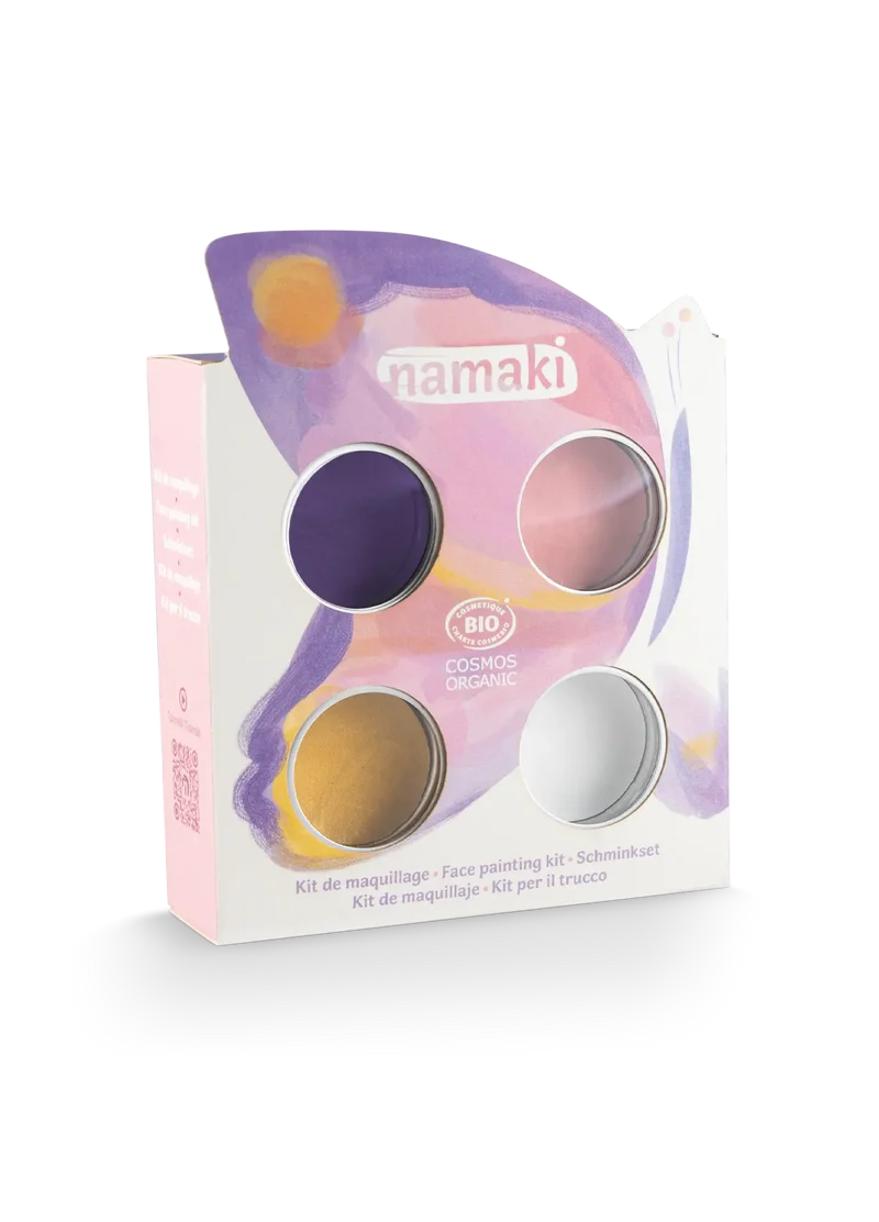 Kit 4 colores pintura de cara Butterfly · Namaki