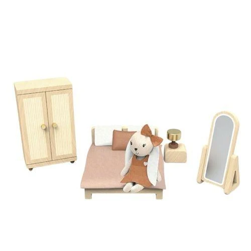 Dormitorio casa de muñecas + 1 personaje