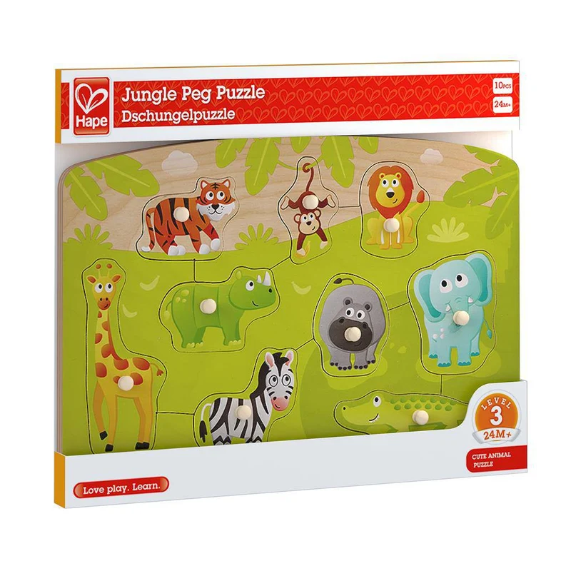 Puzzle Encajable Infantil Jungla · Hape