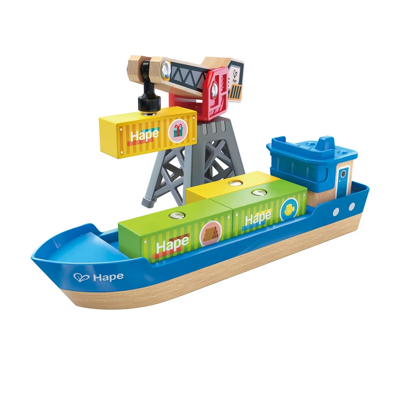 Buque de Carga y Grúa · Hape