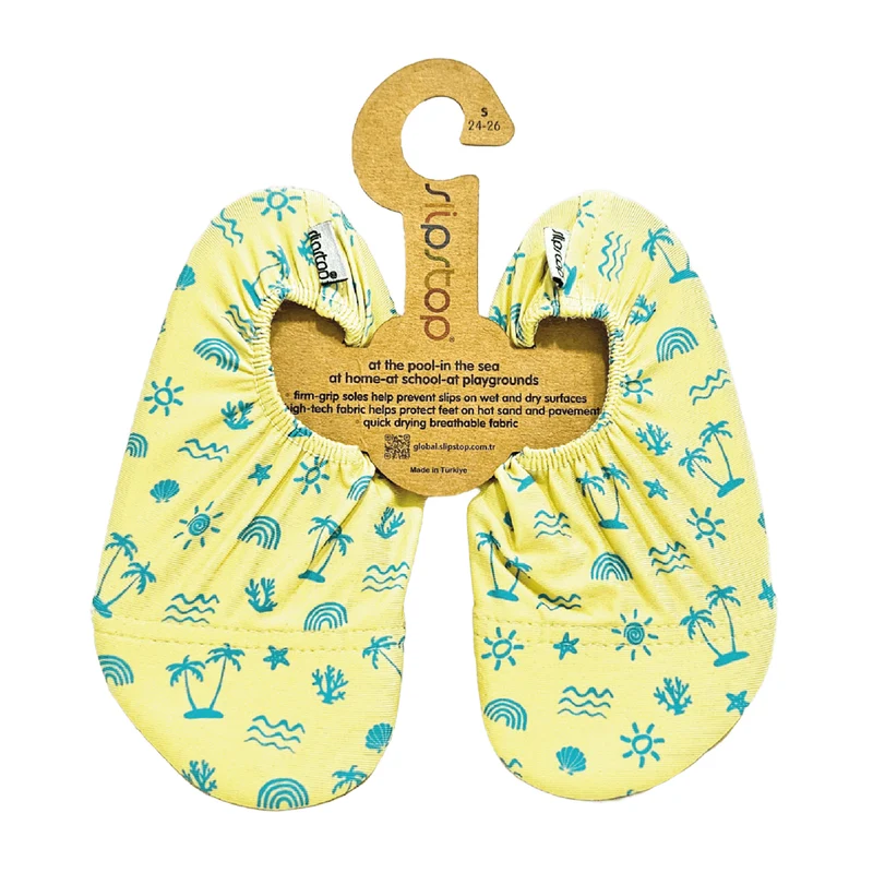 Zapatilla Antideslizante Slip Stop - Neon Palms