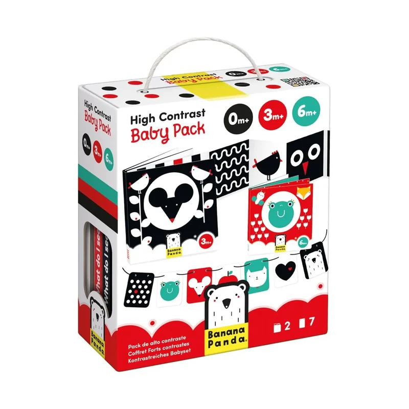 Pack Bebé alto contraste · Banana Panda