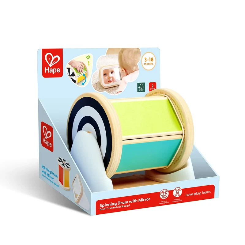 Tambor giratorio con espejo · Hape
