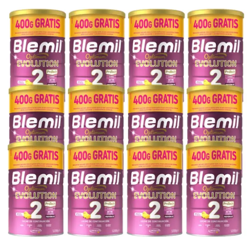 Blemil Optimum Evolution 2 Leche de Continuación Precio Especial, 12X1200 gr