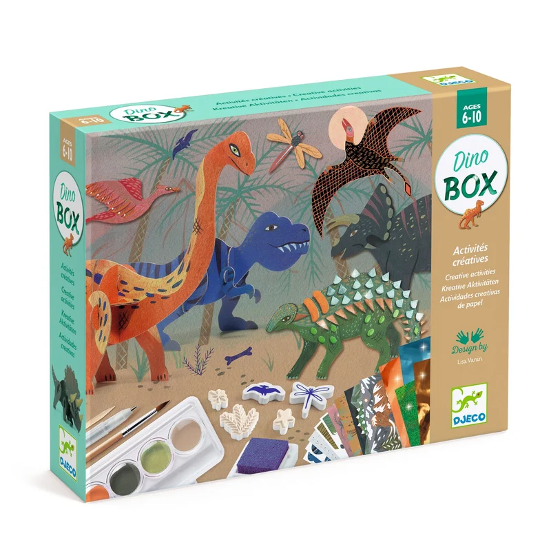 Cofre multiactividad El mundo de los dinosaurios · DJECO