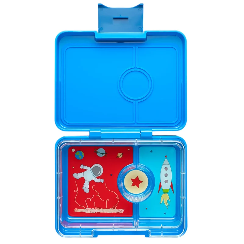 Yumbox Snack 3 compartimentos Surf Blue Cohetes