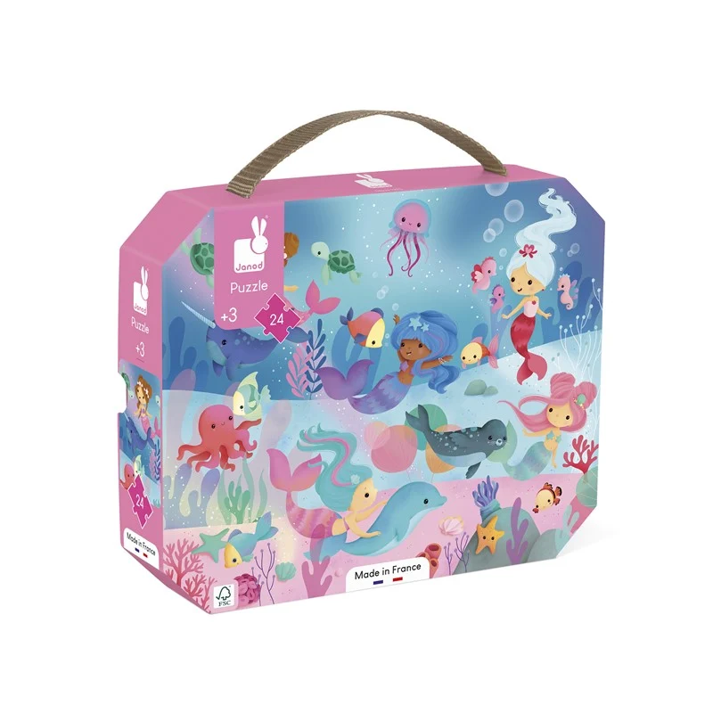 Puzzle Sirenas 24 piezas · Janod