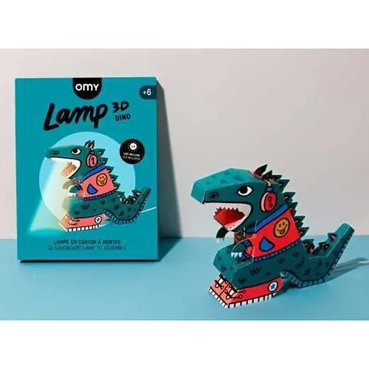 Lámpara 3D Dino Cartón - OMY