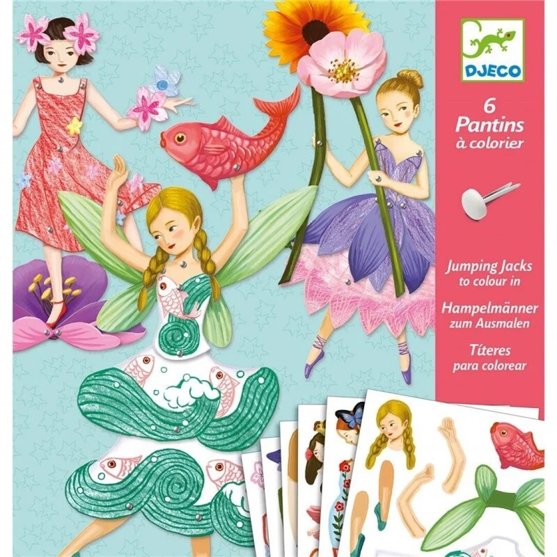 Colorea sorpresas Muñecos Hadas · DJECO